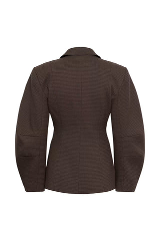 Gestuz Gzlamia Blazer in Slate Black Herringbone