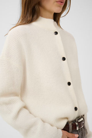 Gestuz Gzalpha Short Cardigan in Ivory