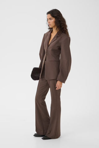 Gestuz Gzlamia Blazer in Slate Black Herringbone