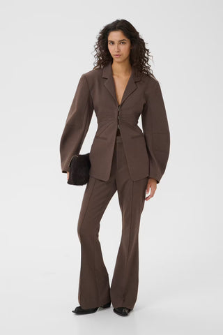 Gestuz Gzlamia Blazer in Slate Black Herringbone