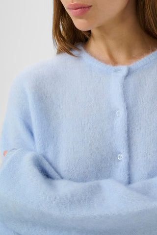 Gestuz Debbie Short Cardigan - Blue Finch Melange