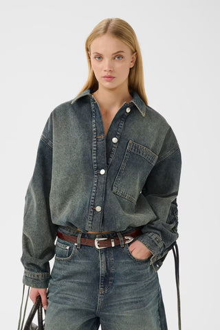 Gestuz Susara Shirt - Blue/Green Wash