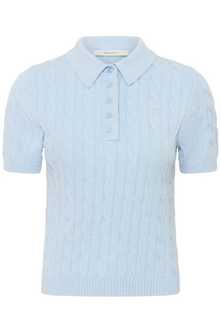 Gestuz Thilla Polo Pullover - Blue Finch