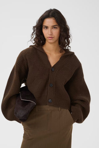 Gestuz Gzkamina Cardigan in Slate Black