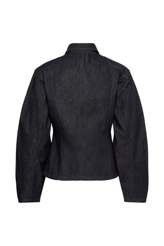Gestuz Gzabina Waisted Jacket in Dark Blue Unwashed