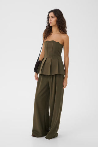 Gestuz Gzstacy Pleat Corsage in Slate Black Melange
