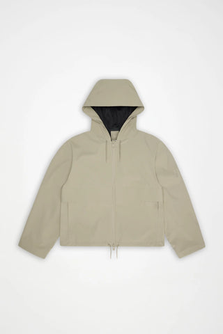 Rains Suva Hardshell Short String Jacket - Beige