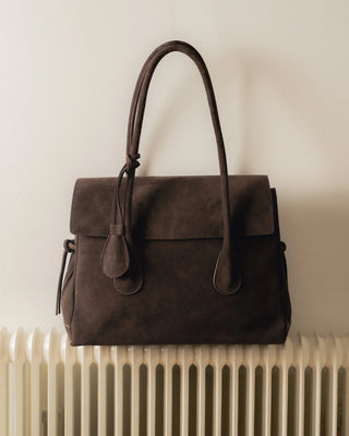 Flattered Lydia Tote Bag Suede - Chocolate