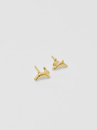 Wolf Circus Bunny Stud Earring in Gold