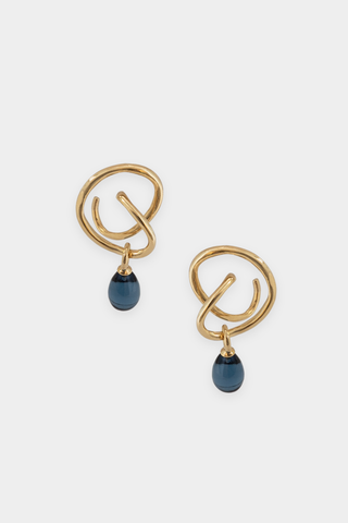 Kara Yoo Maeva Earrings + Small Drop Charm in Gold Plated