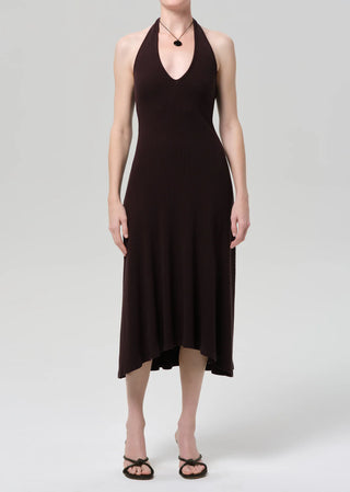 Citizens Of Humanity Mila Halter Dress - Chocolate