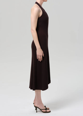 Citizens Of Humanity Mila Halter Dress - Chocolate