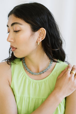 Kara Yoo Ruth Hoops - Gold Plated Brass