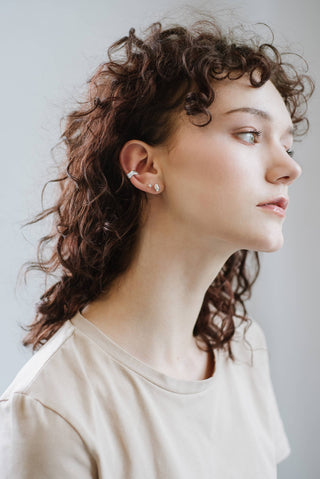 Kara Yoo Pebble Studs Gold Vermeil