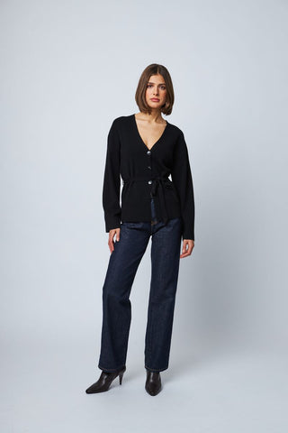 Line the Label Marceline Sweater in Caviar