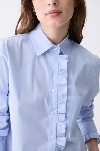 Deluc Fontes Shirt in Striped Light Blue
