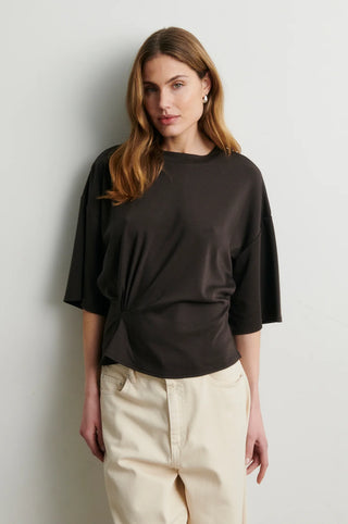 Second Female Missouri Tee - Dark Brown Melange