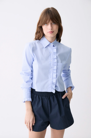 Deluc Fontes Shirt in Striped Light Blue