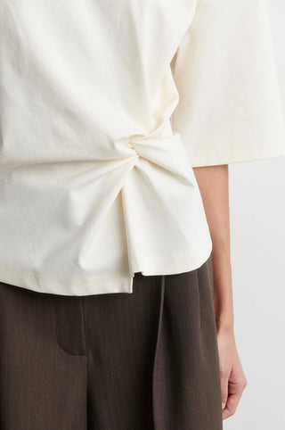 Second Female Arkai Drape Tee - Eggnog