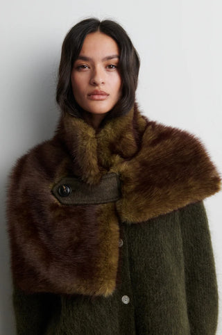 Second Female Agola Collar in Black Olive