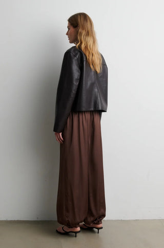 Second Female Ezay Leather Jacket - Demitasse