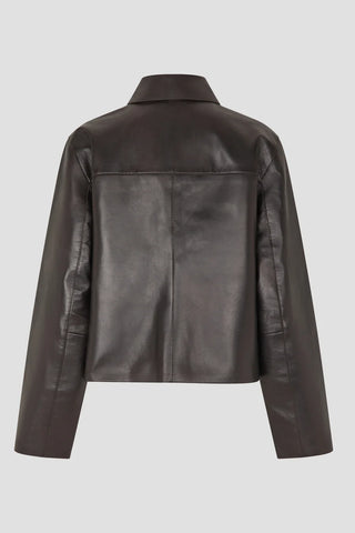 Second Female Ezay Leather Jacket - Demitasse