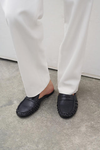 Vagabond Aleya Backless Loafer - Black