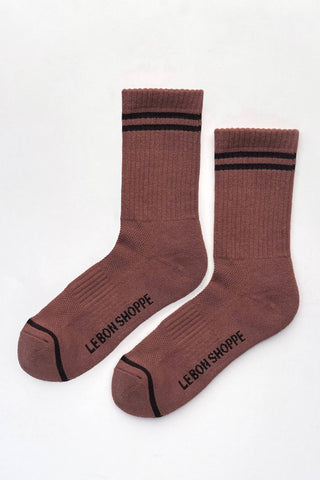 Boyfriend Socks (wholesale): Classic White