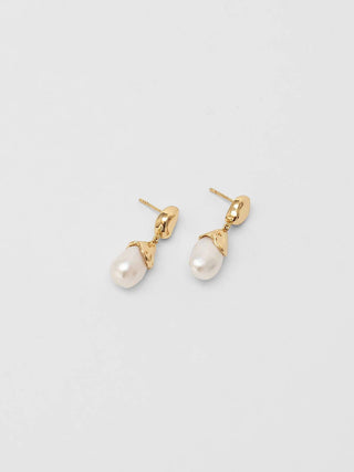 Wolf Circus Pearl Drop Earring in Gold