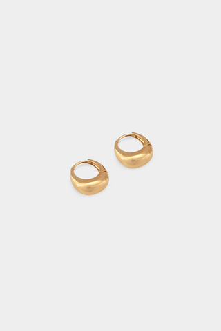 Kara Yoo Baby Hazel Hoops - Gold Plated Brass