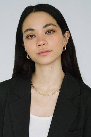 Kara Yoo Baby Hazel Hoops - Gold Plated Brass