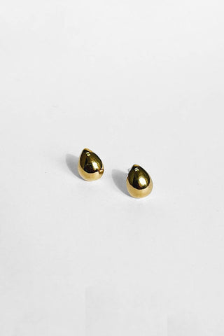 Teardrop Studs, Silver: Sterling Silver