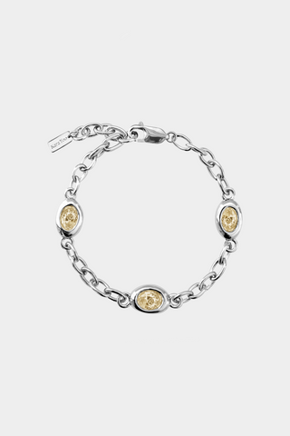 Kara Yoo Ami Bracelet - Butter / Silver Plated Brass