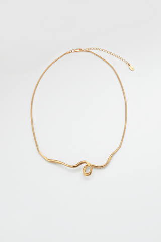 Kara Yoo Maeva Necklace Gold Plated Brass