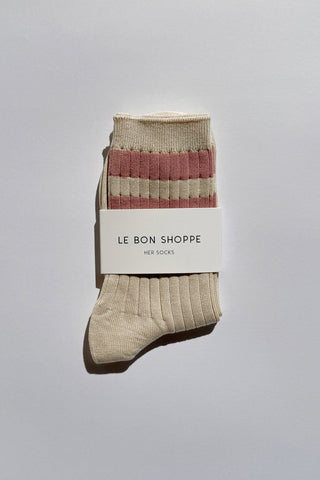 Le Bon Shoppe Her Socks - Varsity Rose