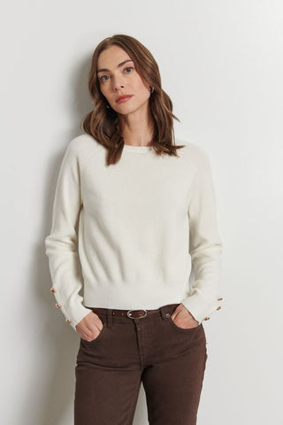 Line The Label Cecily Sweater- Vanilla