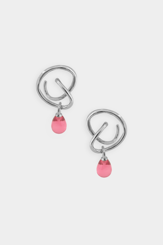 Kara Yoo Maeva Earrings + Small Drop Charm in Gold Plated