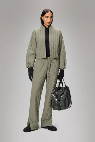 Rains Banja Liner Bomber W Jacket in Drift