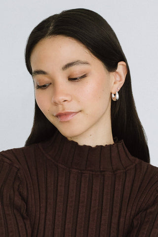 Kara Yoo Baby Hazel Hoops - Gold Plated Brass