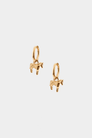 Kara Yoo Lunar Horse Hoops - Sterling Silver