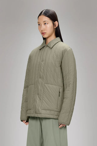 Rains Banja Liner Overshirt in Drift