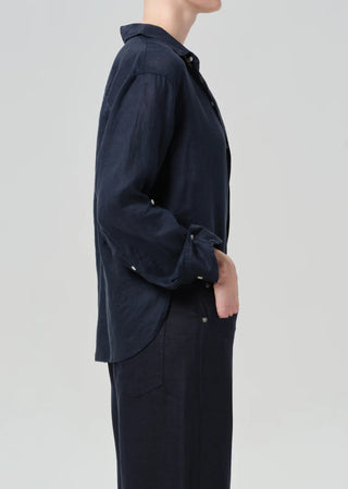 Citizens Of Humanity Kayla Shrunken Shirt - Navy