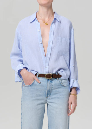 Citizens Of Humanity Kayla Shrunken Shirt - Glint