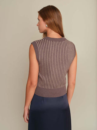 Deluc Bruce Knit Vest - Grey Melange