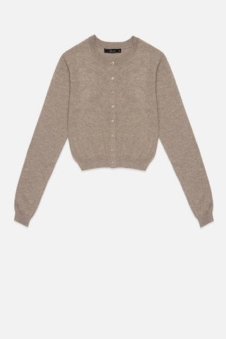 Deluc Clark Cardigan - Mink Melange