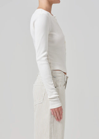 Citizens of Humanity Varra Henley Top in Pashmina