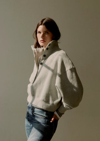 Citizens Of Humanity Mirelle Funnel Neck In Heather Grey