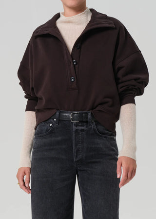 Citizens of Humanity Mirelle Funnel Neck - Chocolate
