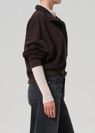 Citizens of Humanity Mirelle Funnel Neck - Chocolate