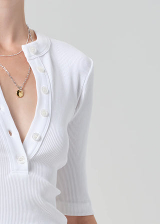 Citizens Of Humanity Nali SS Henley - White